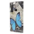 Pikkukuva 3 / 6: Plånboksfodral Samsung Galaxy A9 (2018) - Blå Fjäril