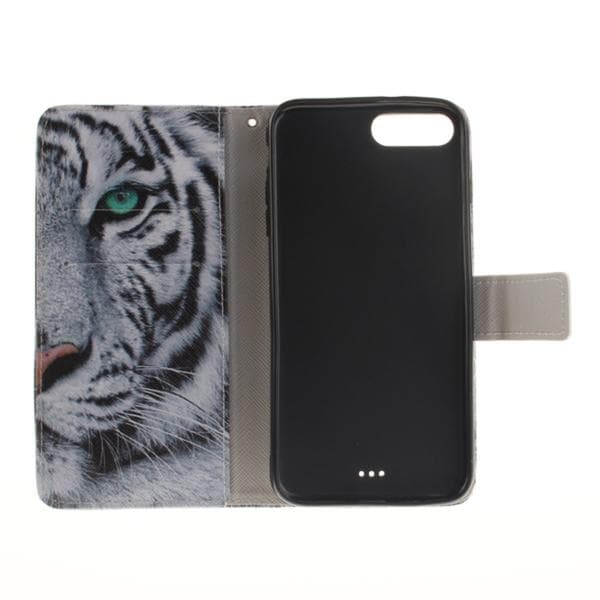 Plånboksfodral Apple iPhone 8 Plus – Vit Tiger