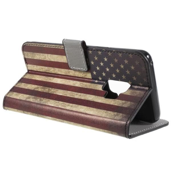 Plånboksfodral Samsung Galaxy S9 - Flagga USA