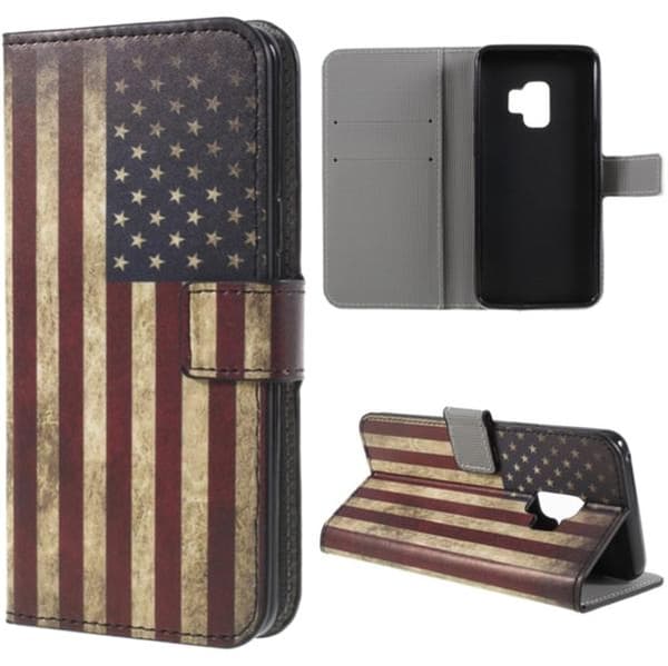 Plånboksfodral Samsung Galaxy S9 - Flagga USA