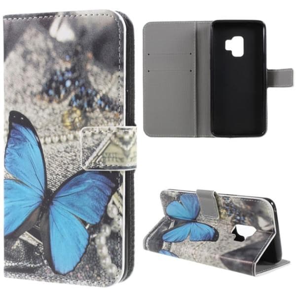 Plånboksfodral Samsung Galaxy S9 – Blå Fjäril