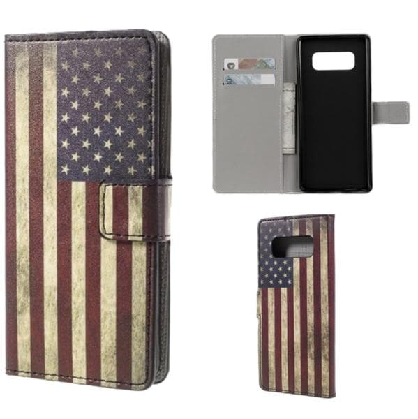 Plånboksfodral Samsung Galaxy Note 8 - Flagga USA