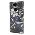 Pikkukuva 6 / 7: Plånboksfodral Sony Xperia XA2 - Svart med Blommor