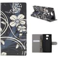 Pikkukuva 1 / 7: Plånboksfodral Sony Xperia XA2 - Svart med Blommor