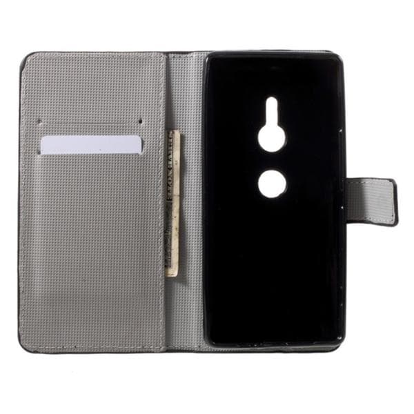 Plånboksfodral Sony Xperia XZ2 - Svart med Fjärilar