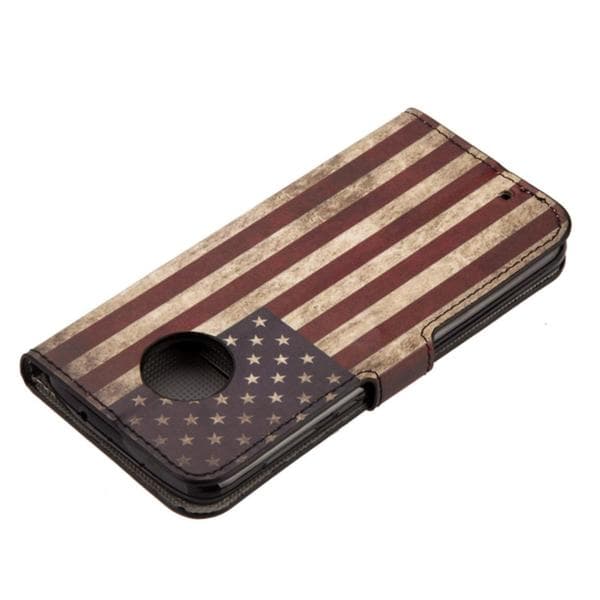 Plånboksfodral Motorola Moto G6 - Flagga USA