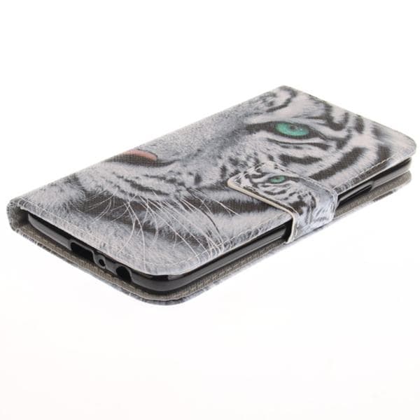 Plånboksfodral Moto G5 Plus – Vit Tiger