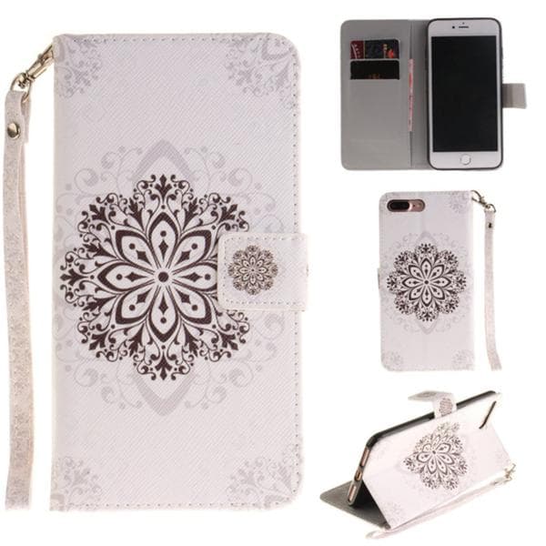 Plånboksfodral iPhone 7 Plus – Mandala Brun