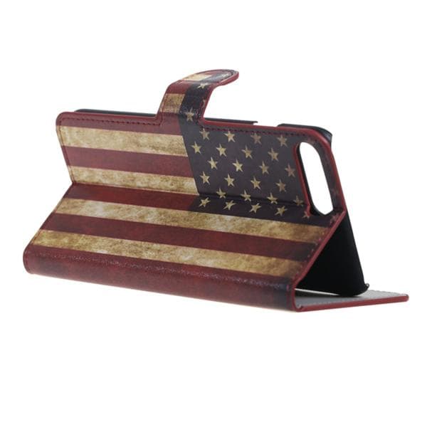 Plånboksfodral Apple iPhone 8 Plus - Flagga USA