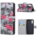 Pikkukuva 1 / 6: Plånboksfodral Huawei P20 – Svartvit med Blommor