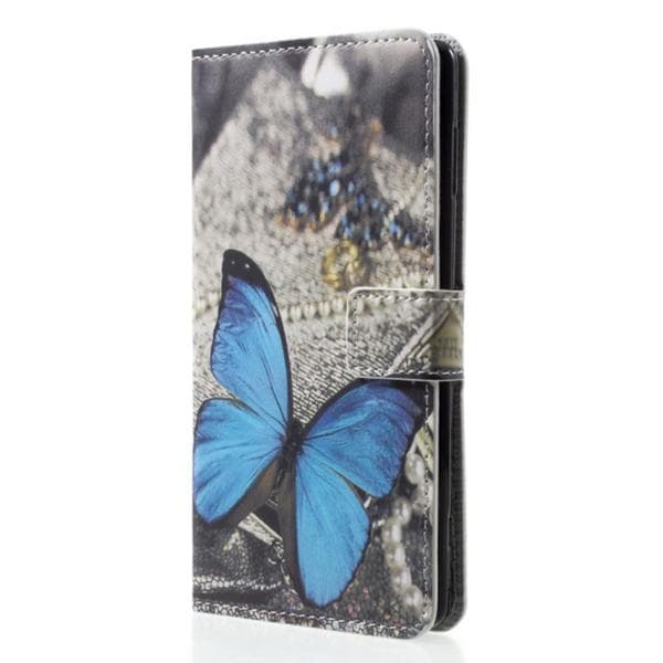 Plånboksfodral Sony Xperia XZ2 - Blå Fjäril