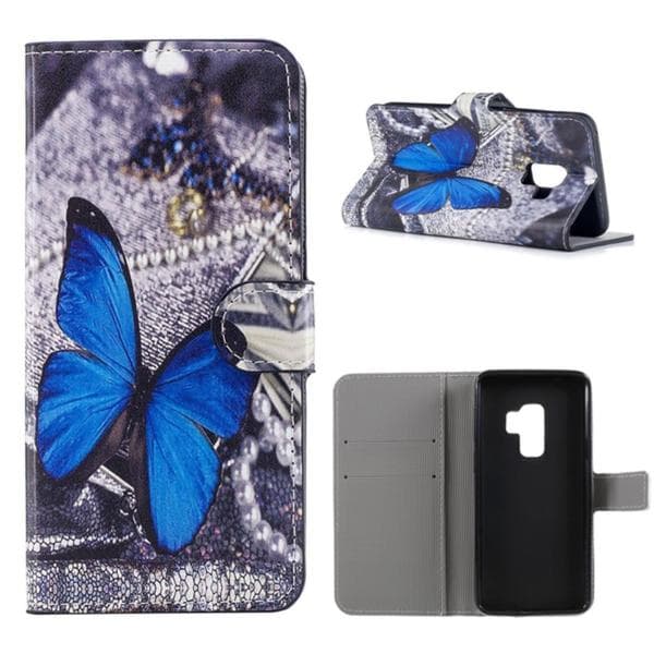 Plånboksfodral Samsung Galaxy S9 Plus – Blå Fjäril