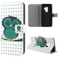Miniatyrbillede 1 af 6: Plånboksfodral Samsung Galaxy S9 Plus – Prickigt med Uggla