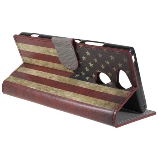 Plånboksfodral Sony Xperia XA2 - Flagga USA
