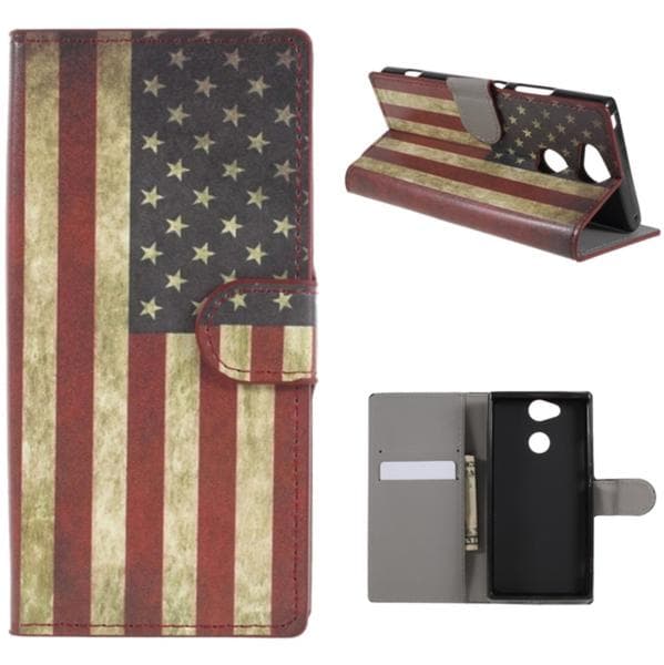 Plånboksfodral Sony Xperia XA2 - Flagga USA