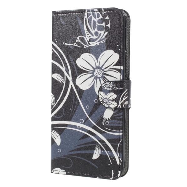 Plånboksfodral HTC U11 - Svart med Blommor