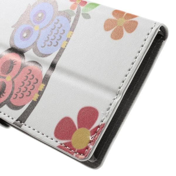 Plånboksfodral Huawei Y6 2017 - Ugglor & Blommor