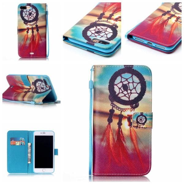 Plånboksfodral iPhone 8 Plus – Drömfångare / Dreamcatcher