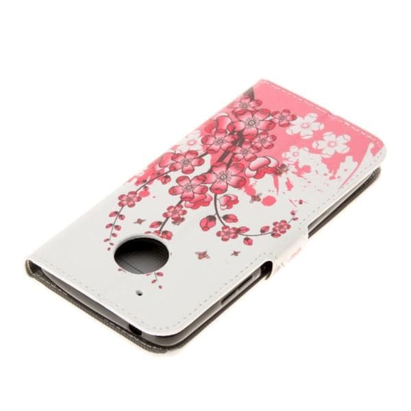Plånboksfodral Moto G5 Plus - Körsbärsblommor