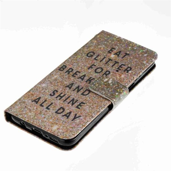 Plånboksfodral Samsung Galaxy S8 – Eat Glitter And Shine All Day