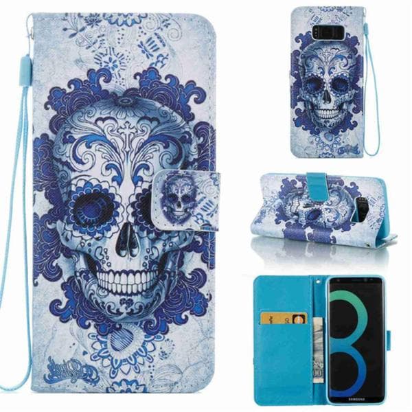 Plånboksfodral Samsung Galaxy S8 – Döskalle