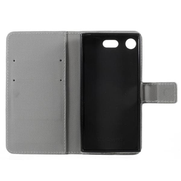 Plånboksfodral Sony Xperia XZ1 Compact - Vit med Fjärilar