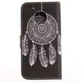 Pikkukuva 3 / 6: Plånboksfodral Moto G5 – Drömfångare / Dreamcatcher Svart