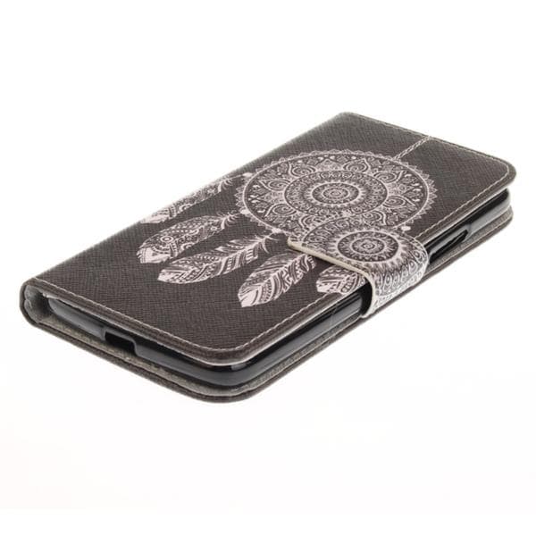 Plånboksfodral Moto G5 – Drömfångare / Dreamcatcher Svart