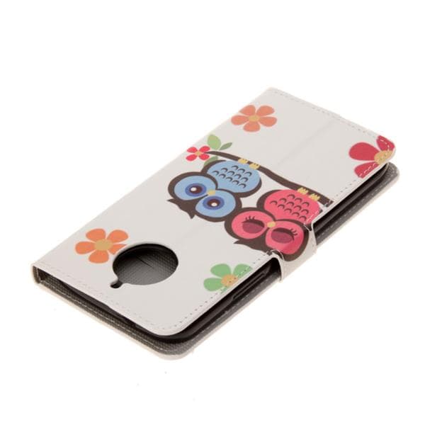 Plånboksfodral Moto G5S Plus – Ugglor & Blommor