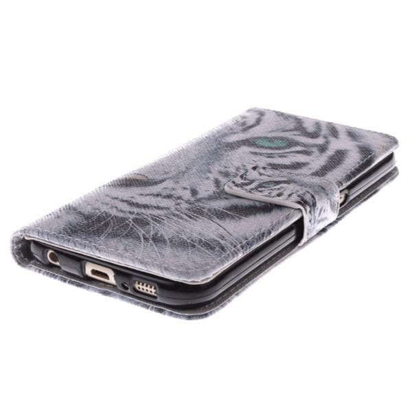 Plånboksfodral Samsung Galaxy S6 – Vit Tiger