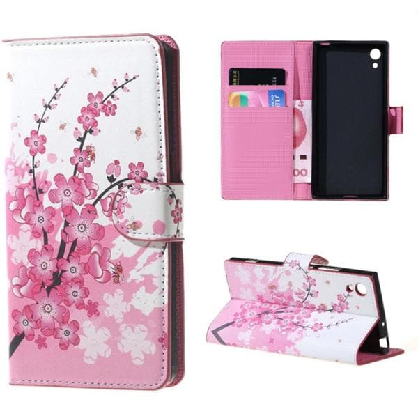 Plånboksfodral Sony Xperia XA1 - Körsbärsblommor