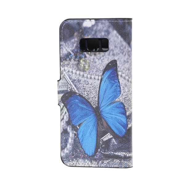 Plånboksfodral Samsung Galaxy S8 - Blå Fjäril