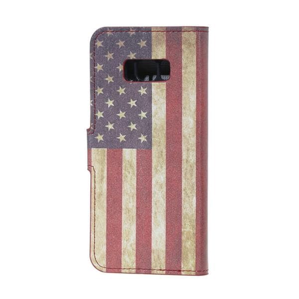 Plånboksfodral Samsung Galaxy S8 Plus - Flagga USA