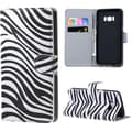 Miniatyrbillede 1 af 8: Plånboksfodral Samsung Galaxy S8 Plus - Zebra