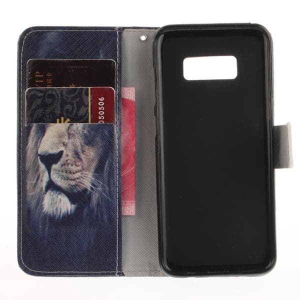 Plånboksfodral Samsung Galaxy S8 – Lejon
