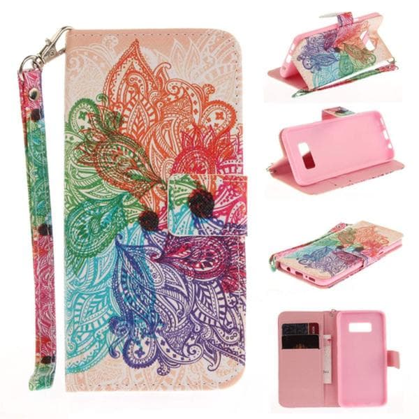 Plånboksfodral Samsung Galaxy S8 – Indisk Paisley