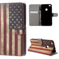 Miniatyrbillede 1 af 7: Plånboksfodral Huawei P8 Lite 2017 & Honor 8 Lite - Flagga USA