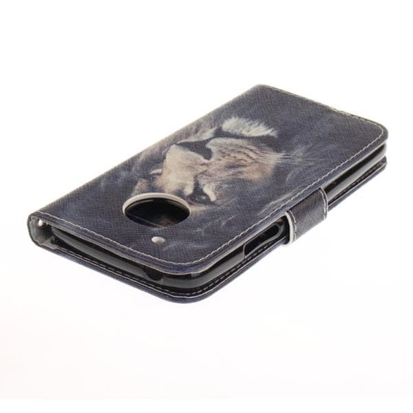 Plånboksfodral Moto G5 – Lejon