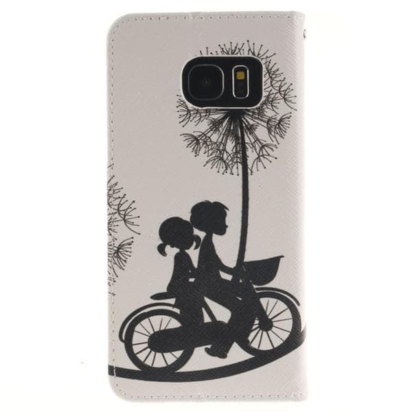 Plånboksfodral Samsung Galaxy S7 Edge – Cyklande Barn