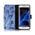 Miniatyrbillede 7 af 7: Plånboksfodral Samsung Galaxy S7 Edge – Blå Blomma