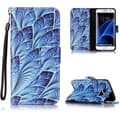 Miniatyrbillede 1 af 7: Plånboksfodral Samsung Galaxy S7 Edge – Blå Blomma