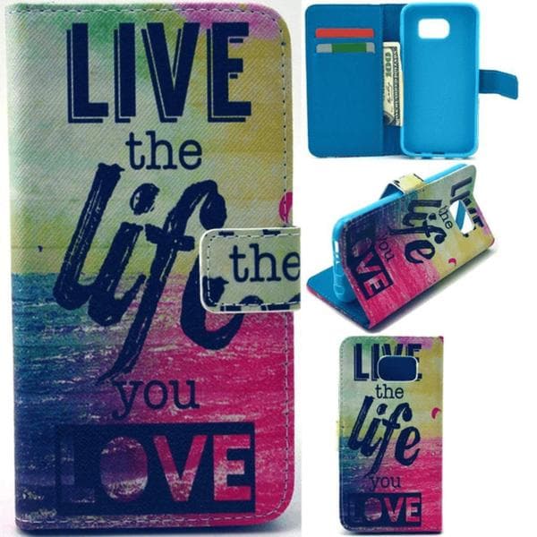 Plånboksfodral Samsung Galaxy S6 Edge – Live The Life You Love