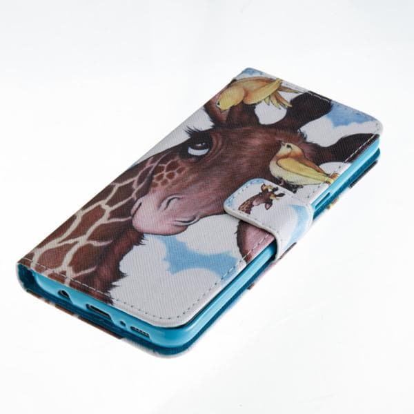 Plånboksfodral Samsung Galaxy S8 – Giraff & Fåglar