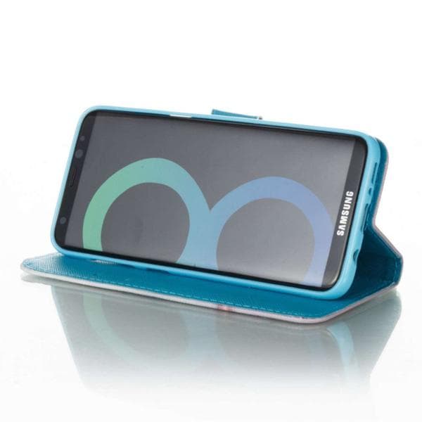 Plånboksfodral Samsung Galaxy S8 – Giraff & Fåglar