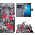 Pikkukuva 1 / 7: Plånboksfodral Huawei Y6 II Compact - Svartvit med Blommor
