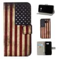 Miniatyrbillede 1 af 7: Plånboksfodral Samsung Galaxy A5 (2017) - Flagga USA