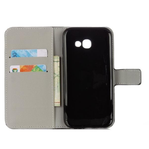 Plånboksfodral Samsung Galaxy A3 (2017) - Svart med Fjärilar