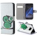 Miniatyrbillede 1 af 6: Plånboksfodral Samsung Galaxy S7 – Prickigt med Uggla
