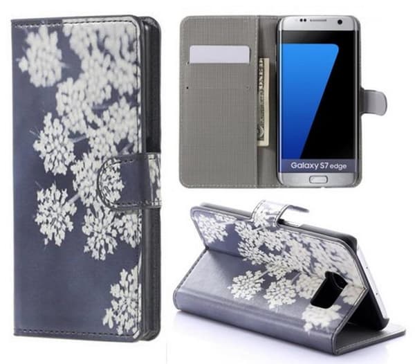 Plånboksfodral Samsung Galaxy S7 Edge – Små Blommor
