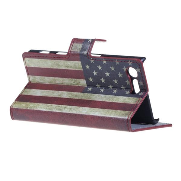 Plånboksfodral Sony Xperia X Compact - Flagga USA